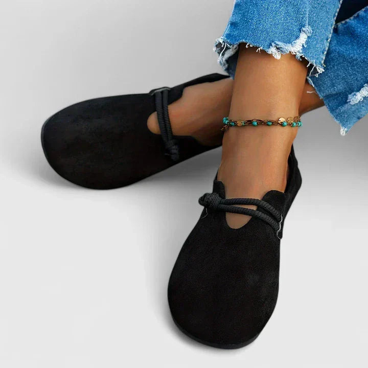 Ivana | Slip-on flats with rope strap