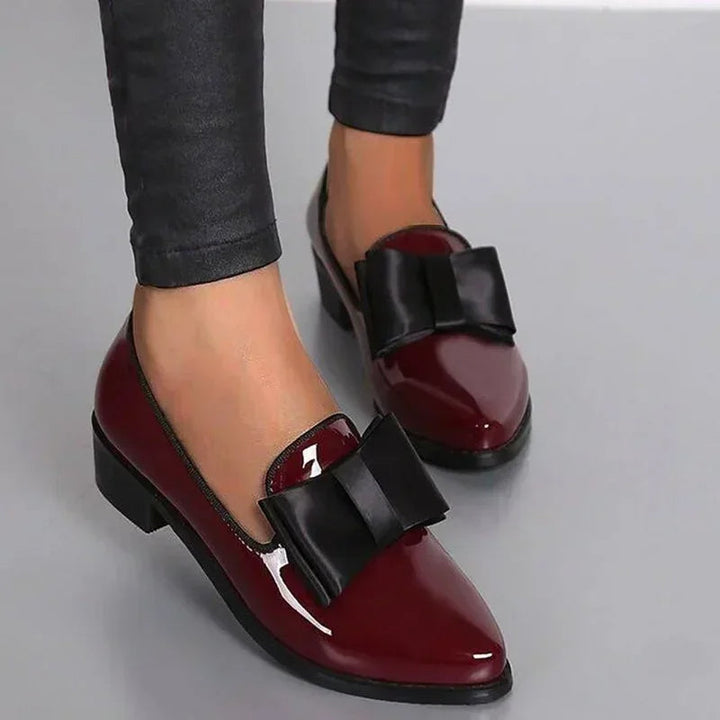Veloria | Patent leather loafers with buckle detail