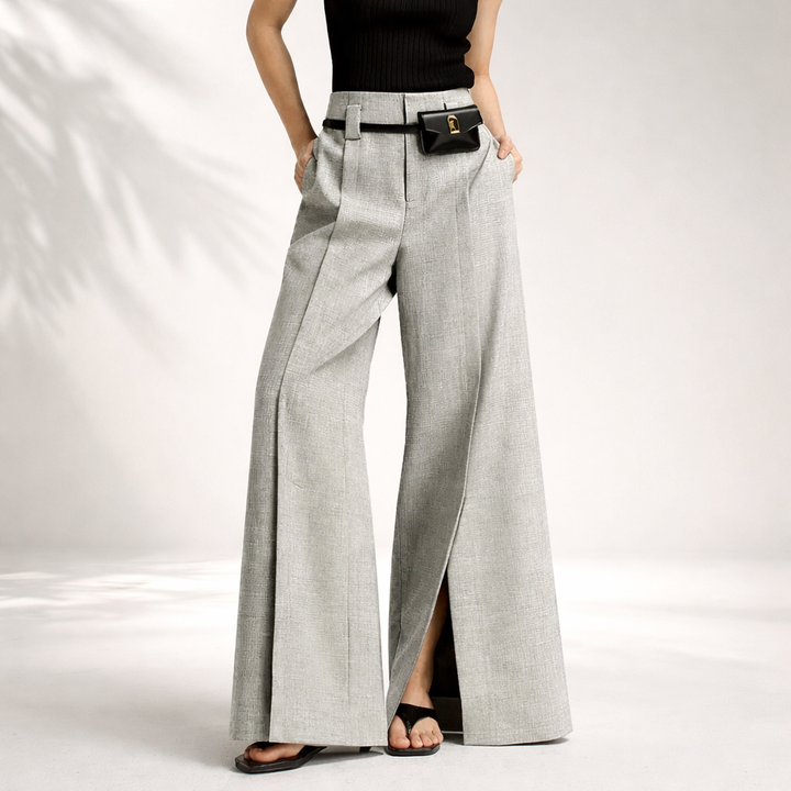 Aurelia | Leopard print wide-leg pants