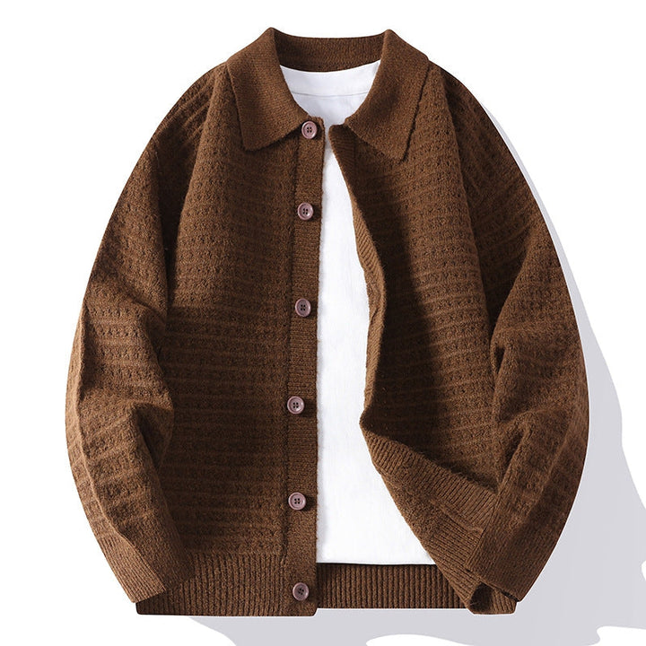 Marksen |  Knit button-front cardigan