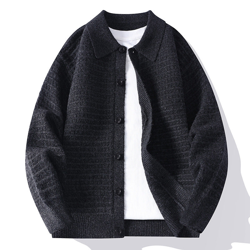 Marksen |  Knit button-front cardigan