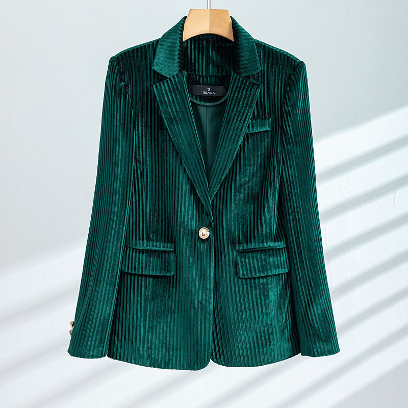 Katrina | Corduroy blazer with notched lapel