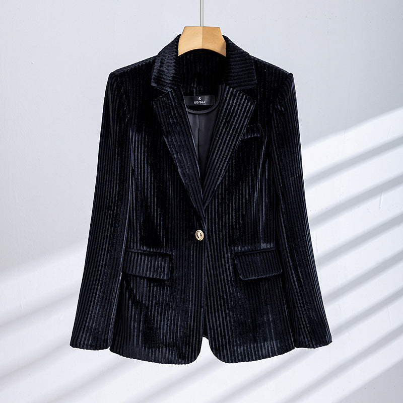 Katrina | Corduroy blazer with notched lapel