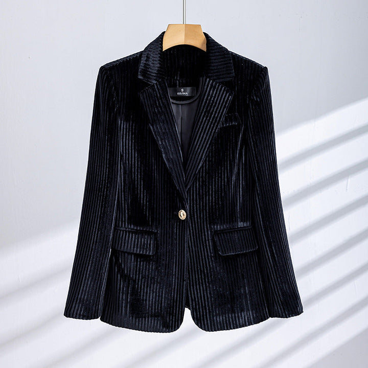 Katrina | Corduroy blazer with notched lapel