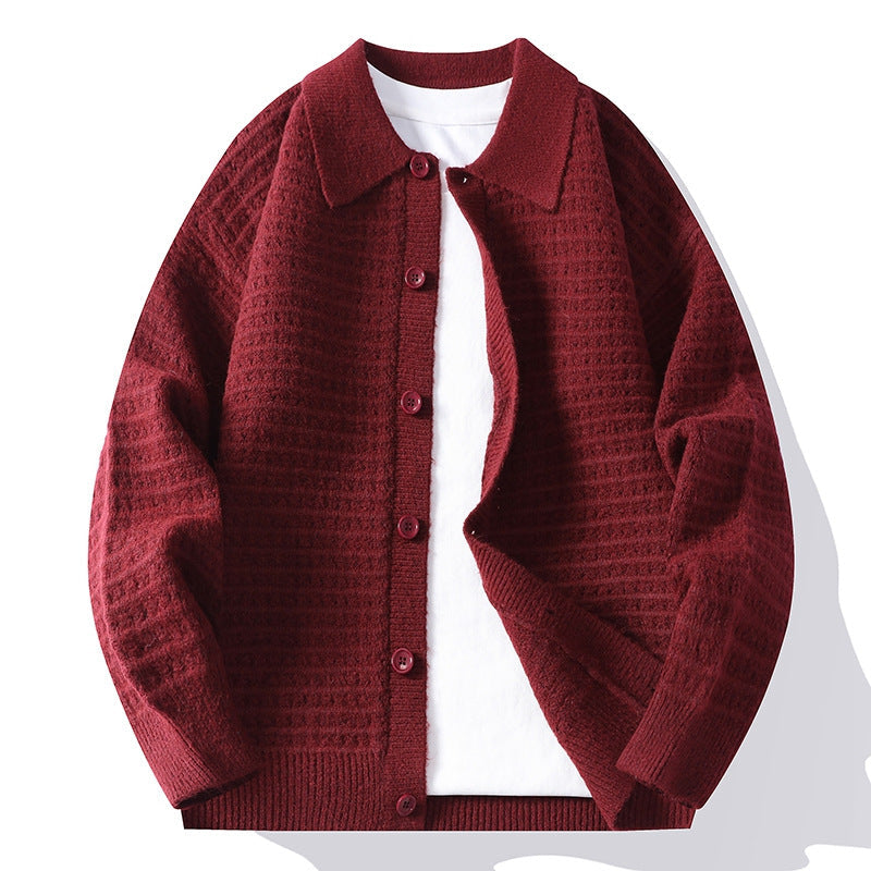 Marksen |  Knit button-front cardigan