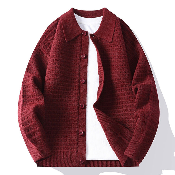 Marksen |  Knit button-front cardigan