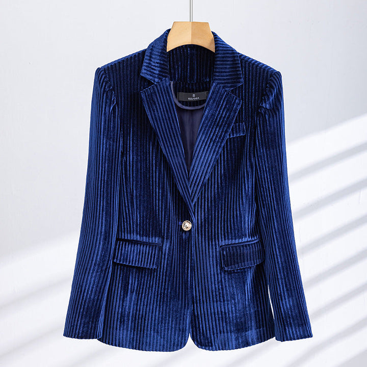 Katrina | Corduroy blazer with notched lapel