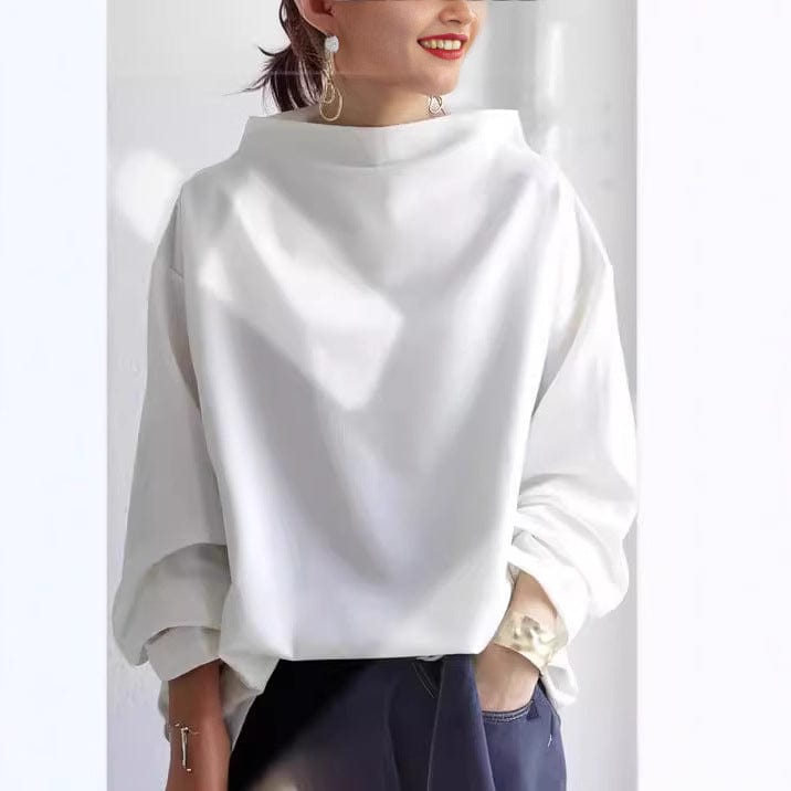 Taylor | High neck top with wide sleeves