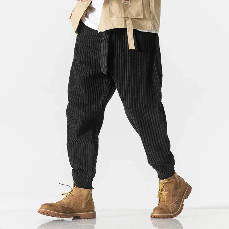 Hugo | Corduroy elastic-waist pants