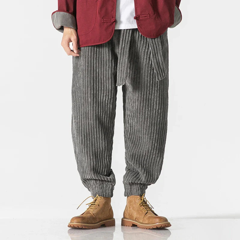 Hugo | Corduroy elastic-waist pants