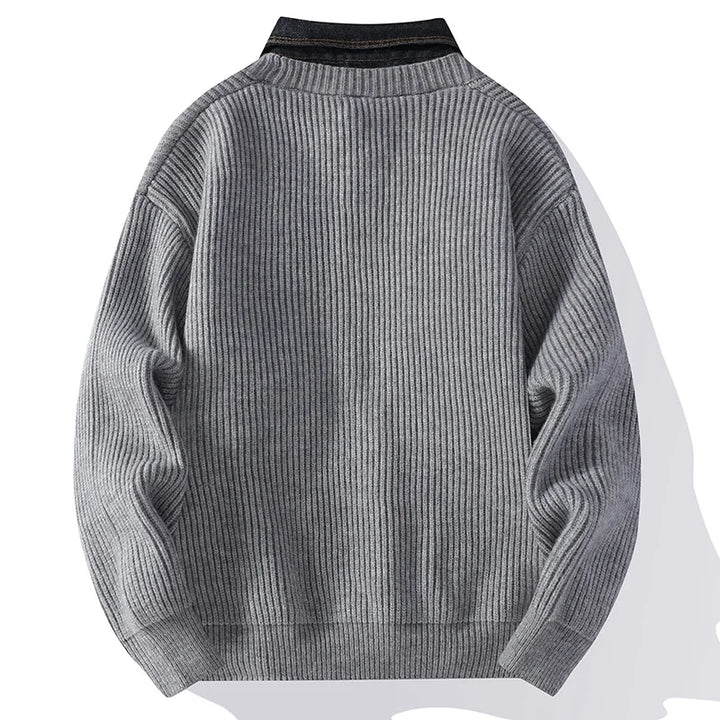 Arnost | Button-front jacket with textured panels