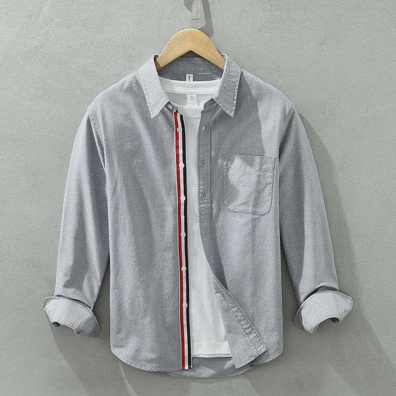 Tommy | Button-up shirt with contrast stripe