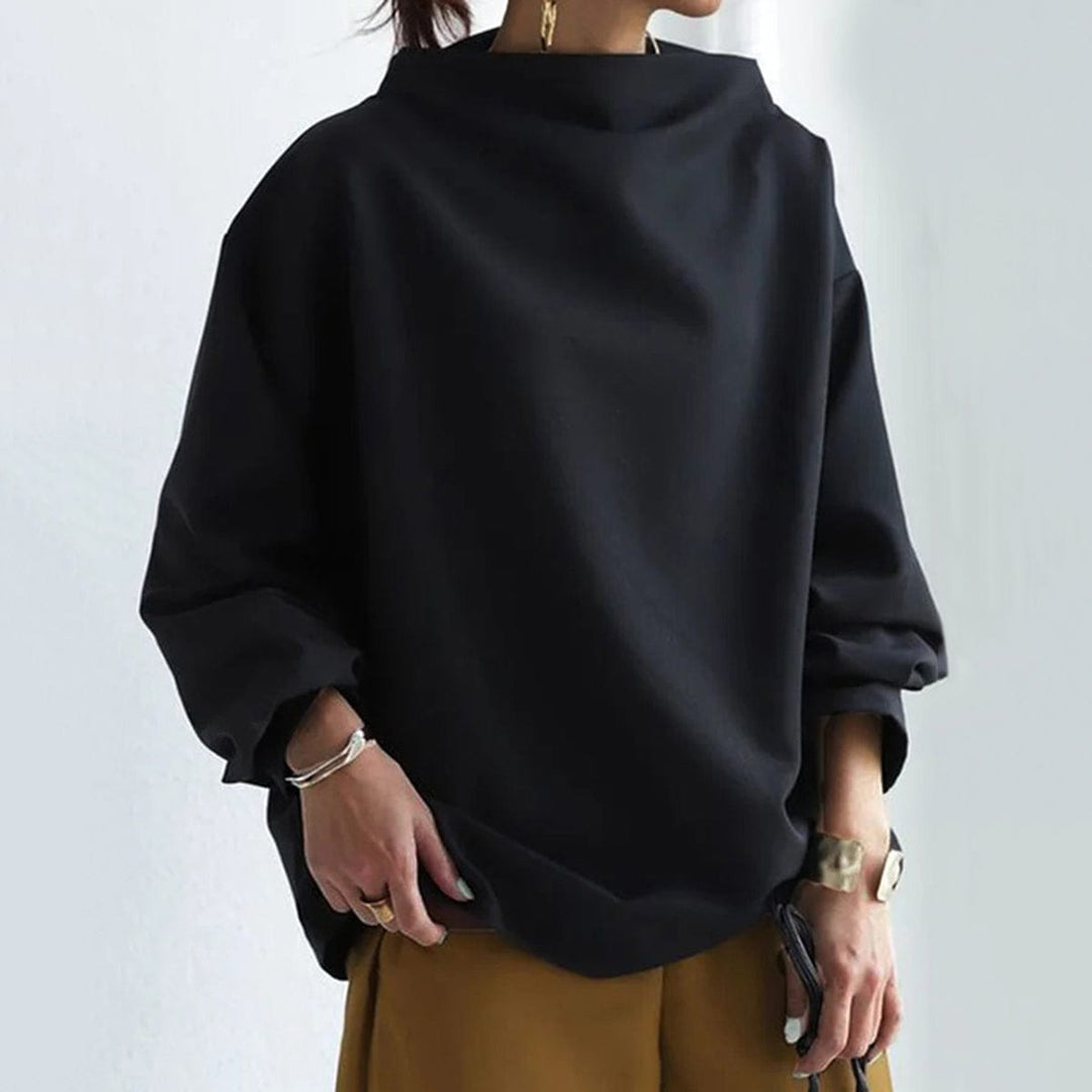 Taylor | High neck top with wide sleeves