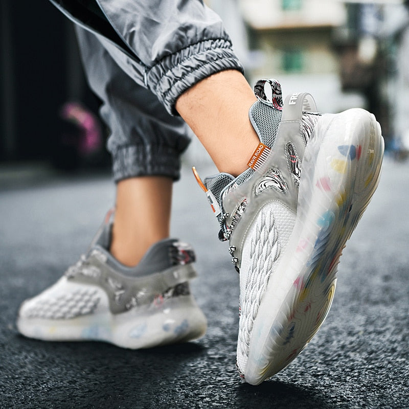 Nick | Chunky running sneakers with textured sole