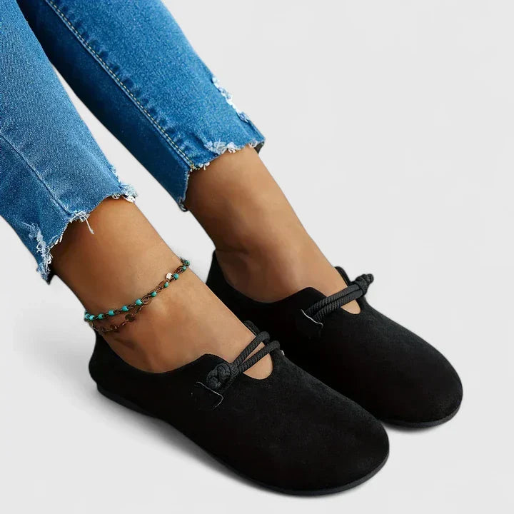 Ivana | Slip-on flats with rope strap