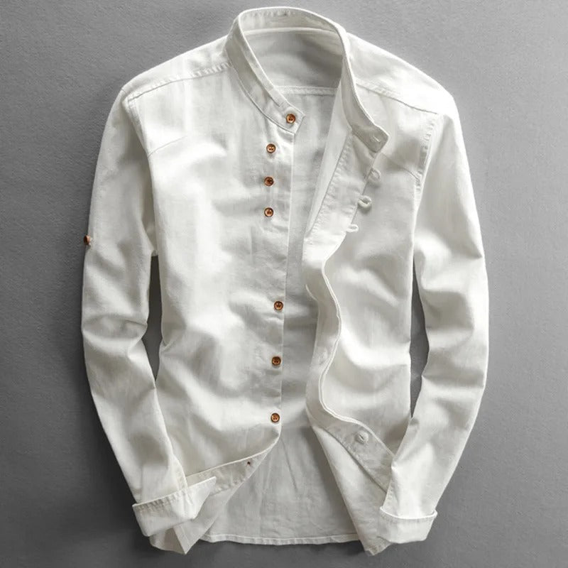 Arnold | Button-up shirt with stand collar