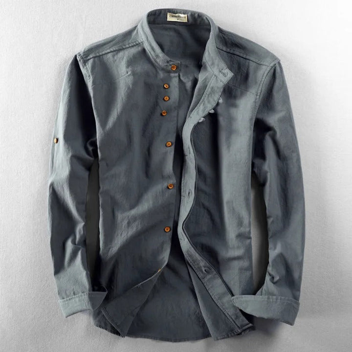Arnold | Button-up shirt with stand collar