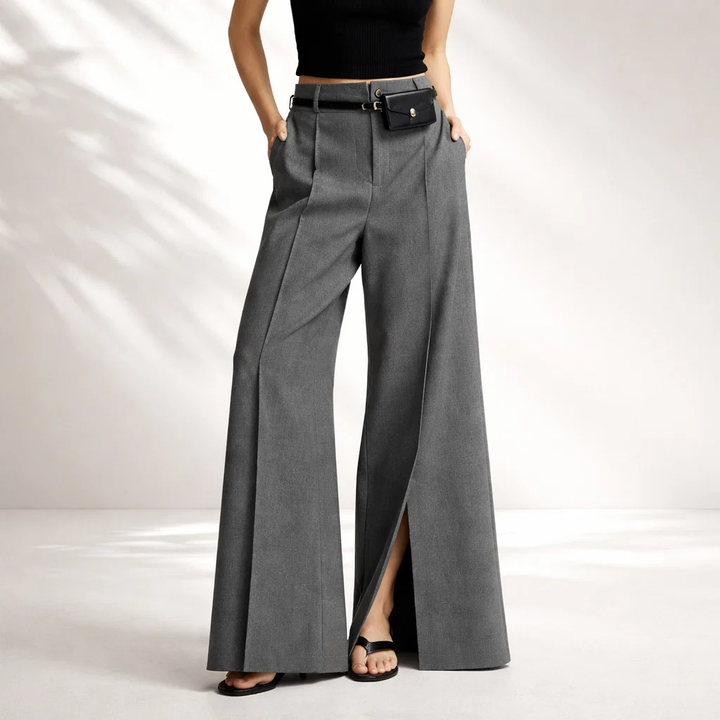 Aurelia | Leopard print wide-leg pants